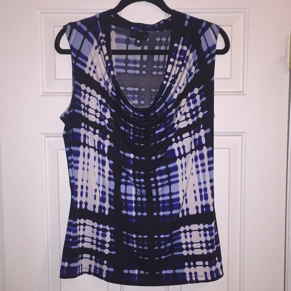 Sleeveless cowl neck top